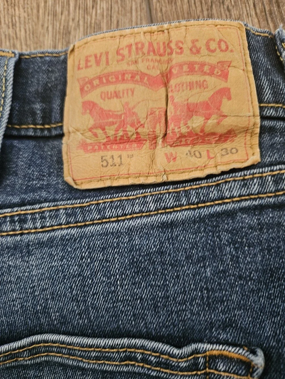 Levi's Men's Medium/Dark Wash 511 Jeans 40x30